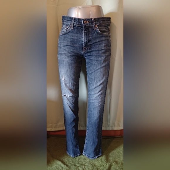 7 For All Man Kind Slimmy Denim Jeans - Picture 3 of 11